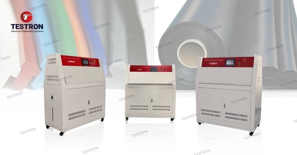 UV weathering test chamber used for material durability testing in the USA