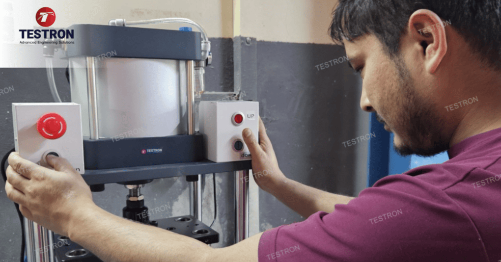 Pneumatic Punching Machine Installed at Stoncor Middle East LLC
