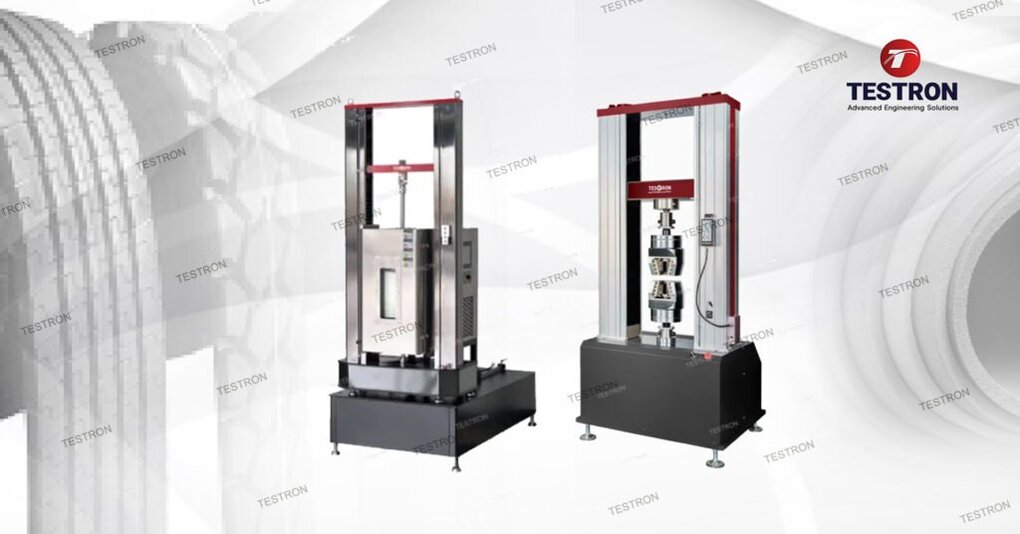 Universal testing machine used for material tensile and compression testing in France