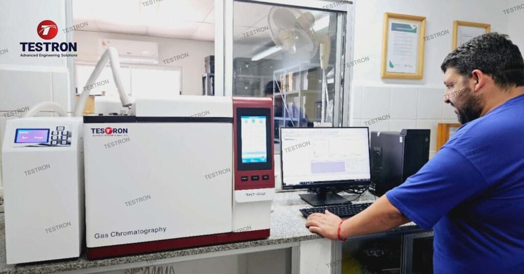 Gas Chromatography analyzer for PET testing at Val Group