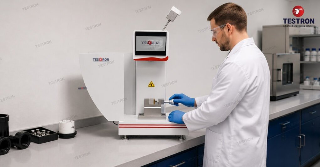 Best Izod Impact Tester in the UAE for plastic, polymer, and composite material testing with ASTM D256 and ISO 180 compliance