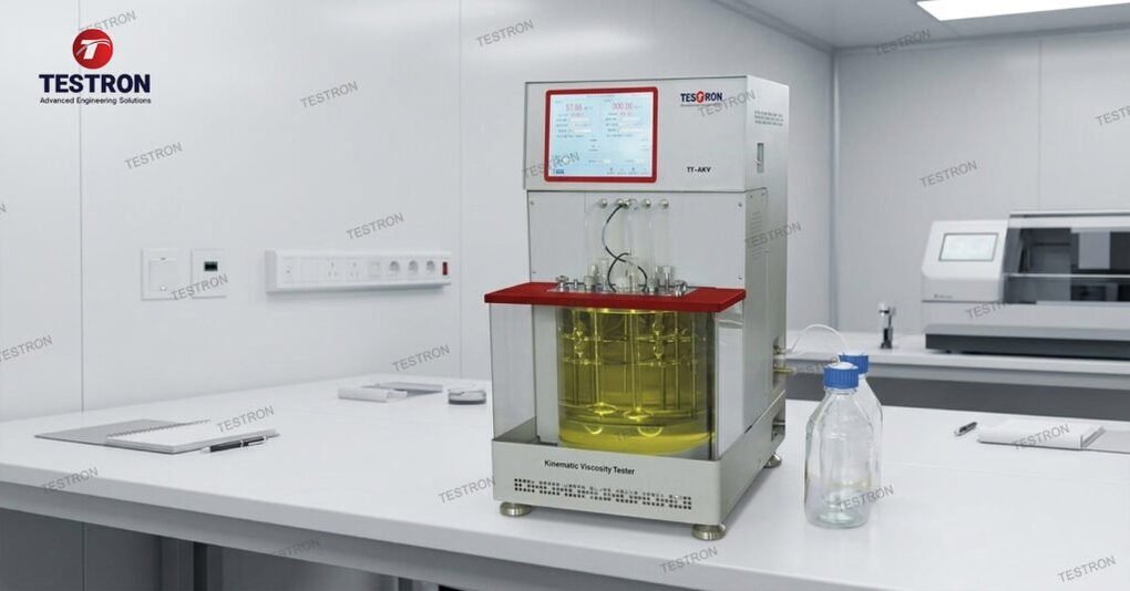 Oil viscosity tester for petroleum laboratory testing in Finland