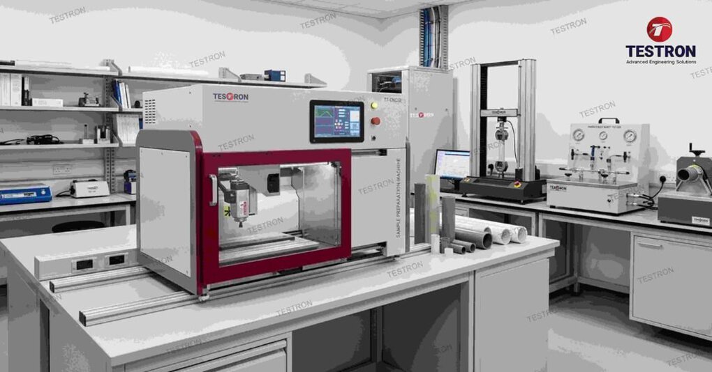 Sample Preparation Machine for Industrial Testing in the USA - Testron TT-CNC40 for Polymer and Material Testing