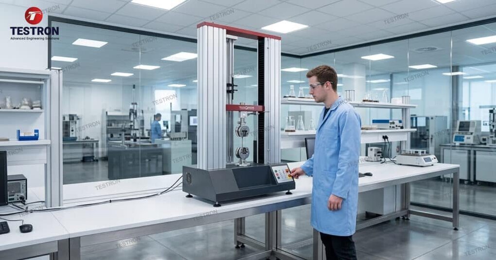 Universal Testing Machine for compression testing of materials according to ASTM and ISO standards