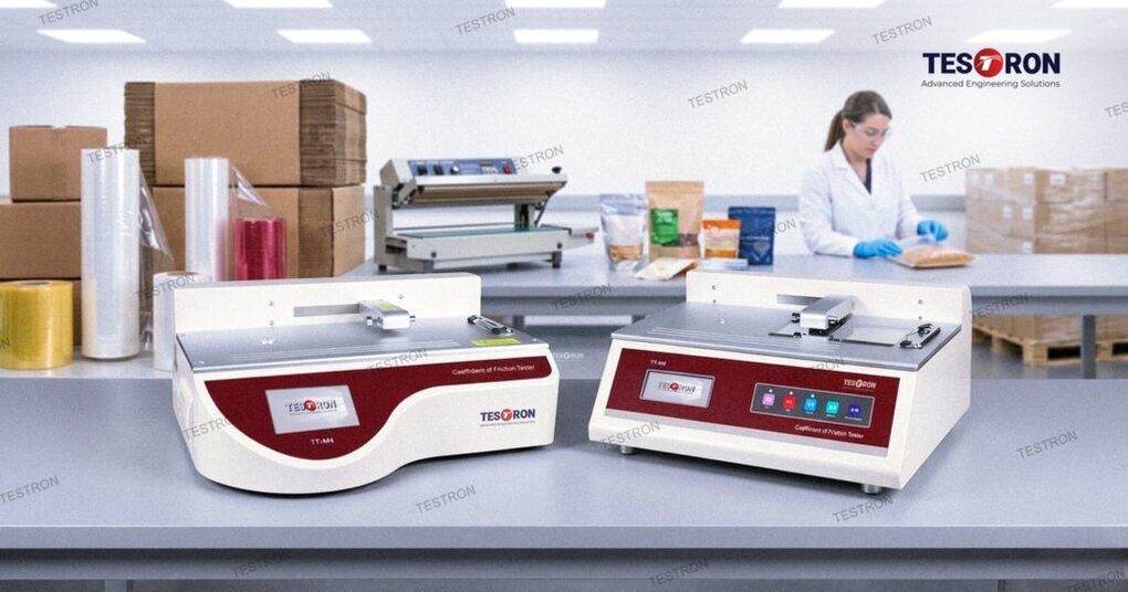 TT-M4 coefficient of friction tester for packaging and plastic film testing in Brazil