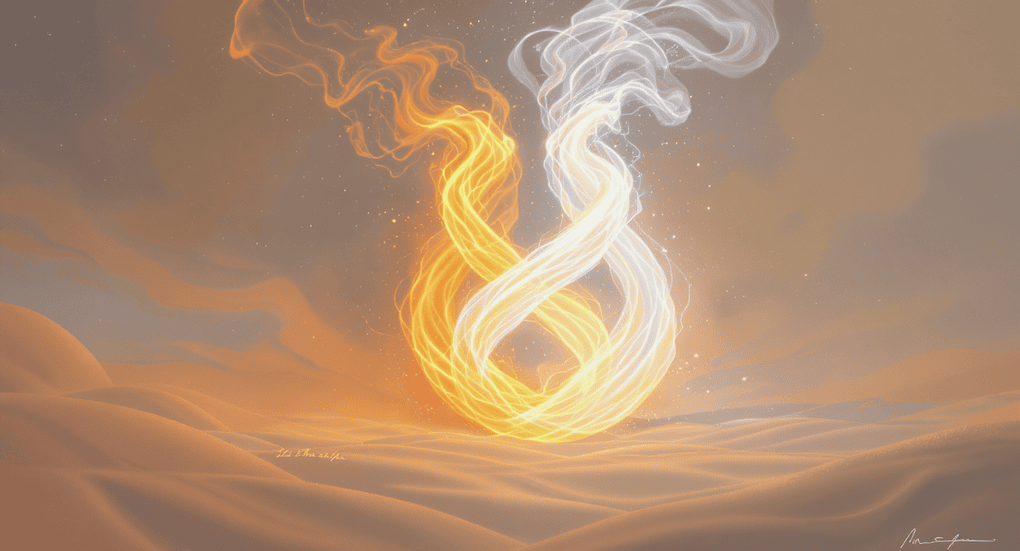 Symboles représentant le lien profond entre flammes jumelles