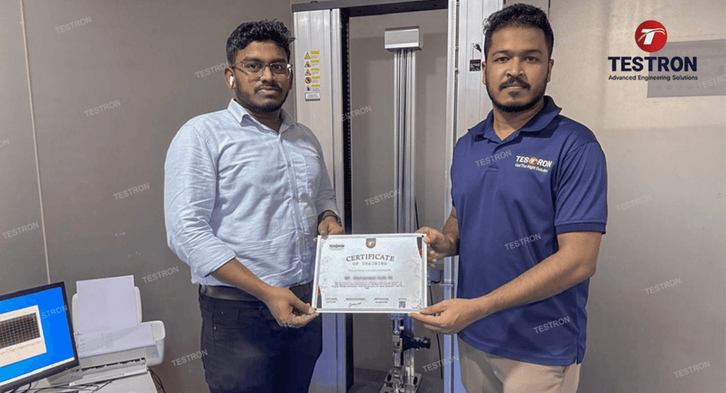 Melt Kanz Chemical lab with installed benchtop double column universal testing machine