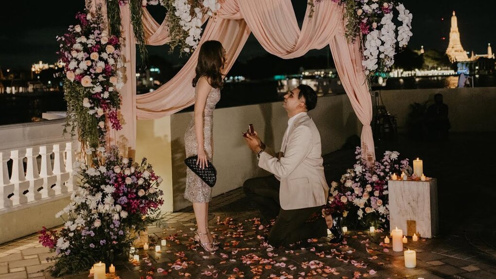 River Side Marriage Proposal Bangkok thailand
