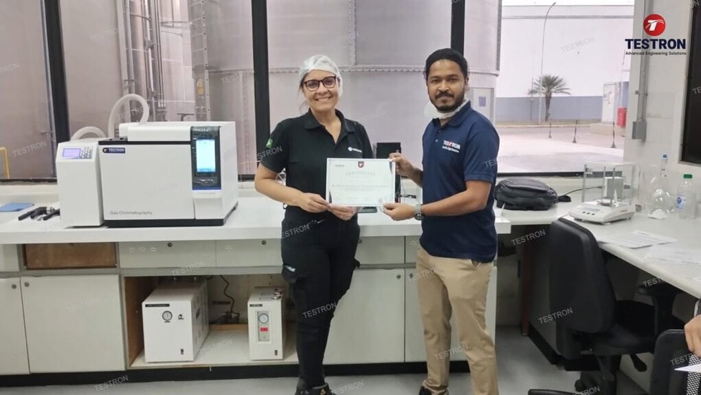 TT-PET FID5220 Gas Chromatography installation at VALGROUP Brazil