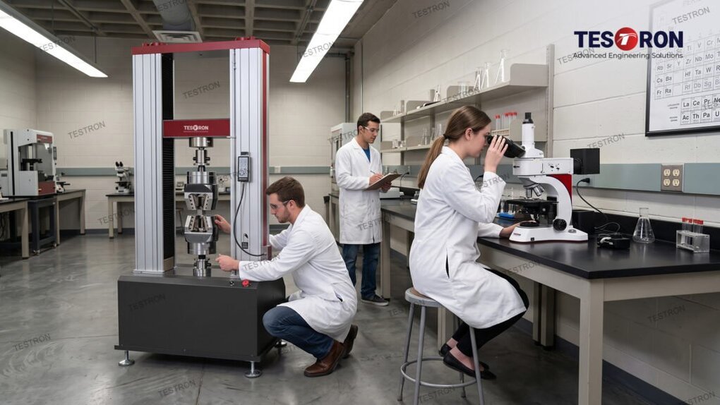 Essential material testing equipment for university engineering laboratories