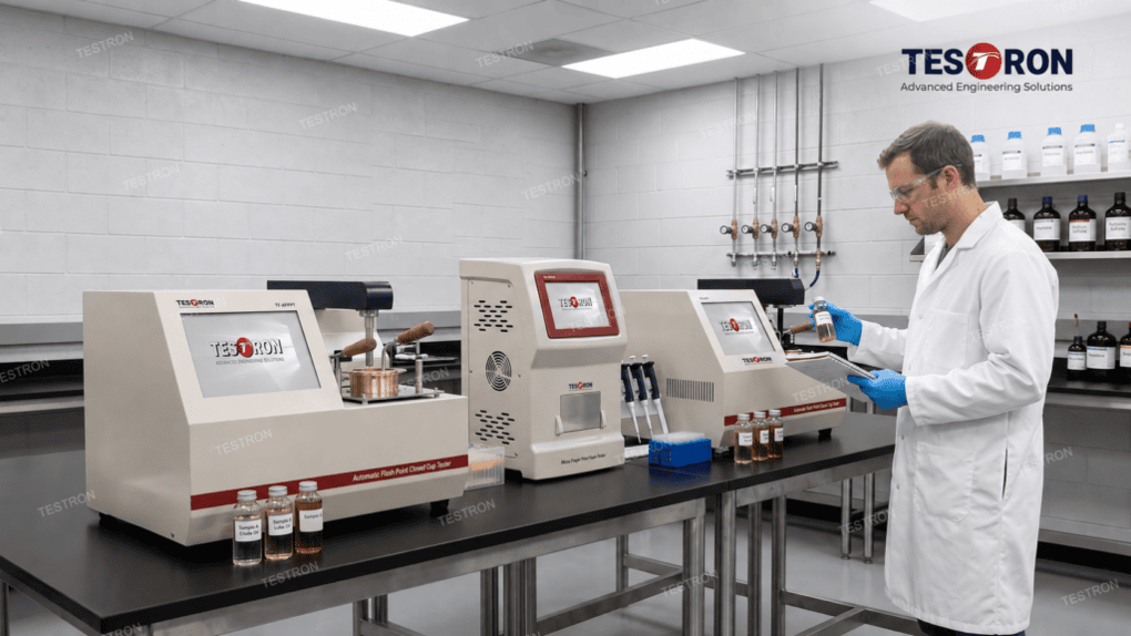 Flash Point Testing Machine in the USA for petroleum, fuel, and chemical testing laboratories