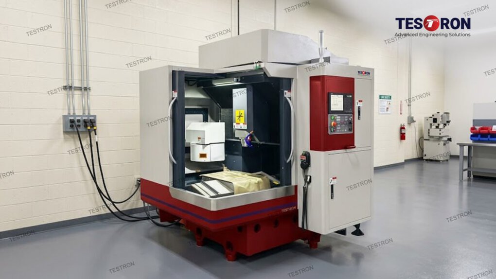 Industrial CNC milling machine in the USA for automotive, aerospace, engineering, and material testing applications