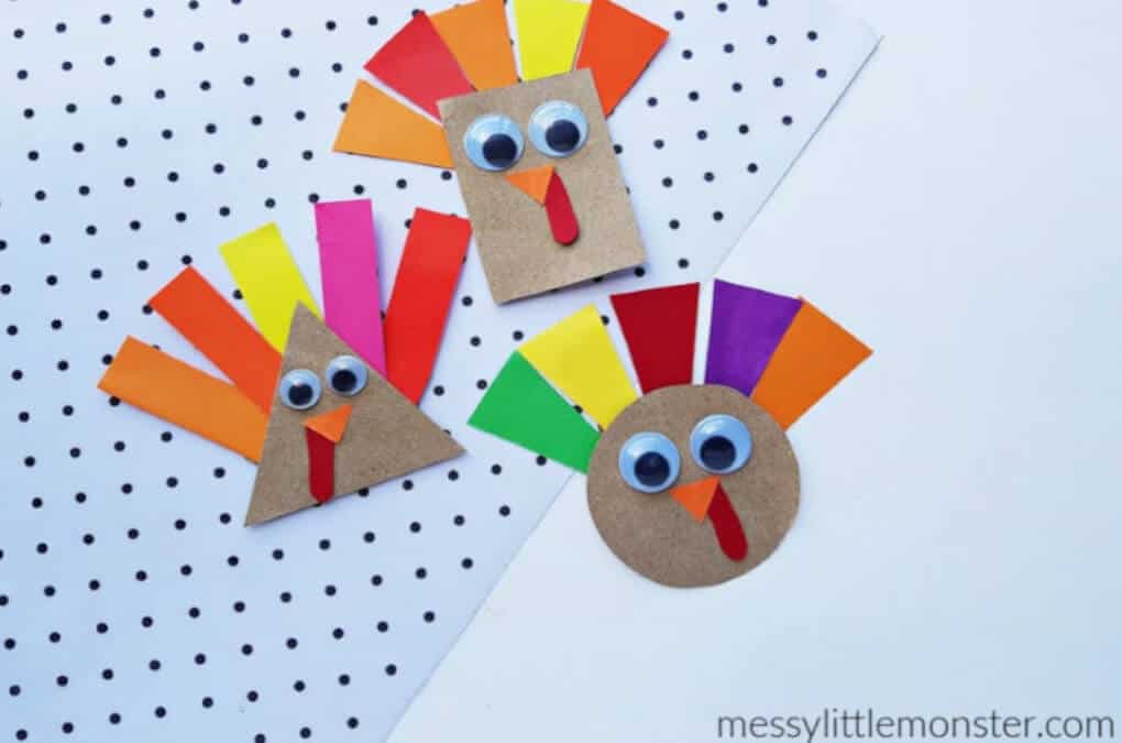 Thanksgiving easy and fun kid's turkey craft