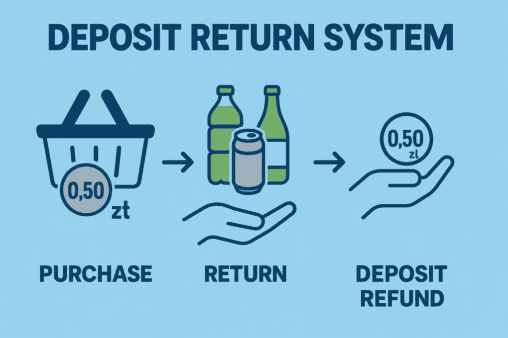 Deposit return system: purchase, return and deposit refund