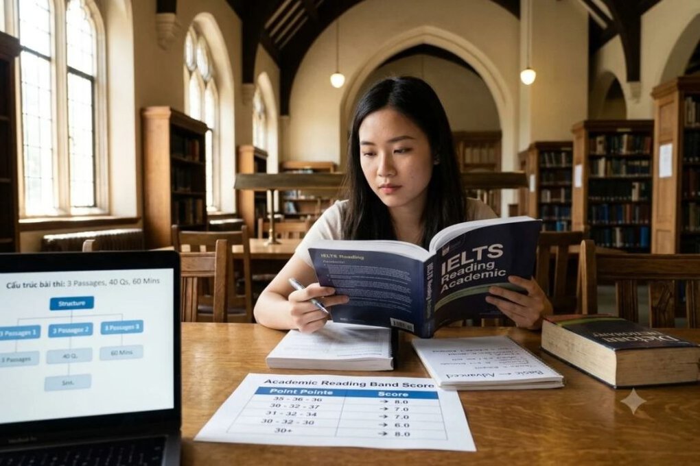 Cấu trúc bài thi IELTS Reading Academic