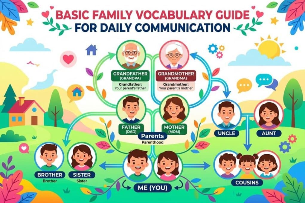 Basic family vocabulary for daily communication