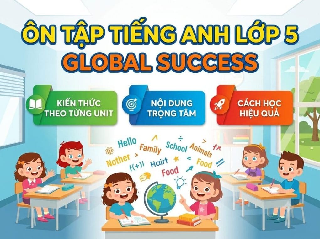 Hướng dẫn ôn tập tiếng Anh lớp 5 theo từng giai đoạn