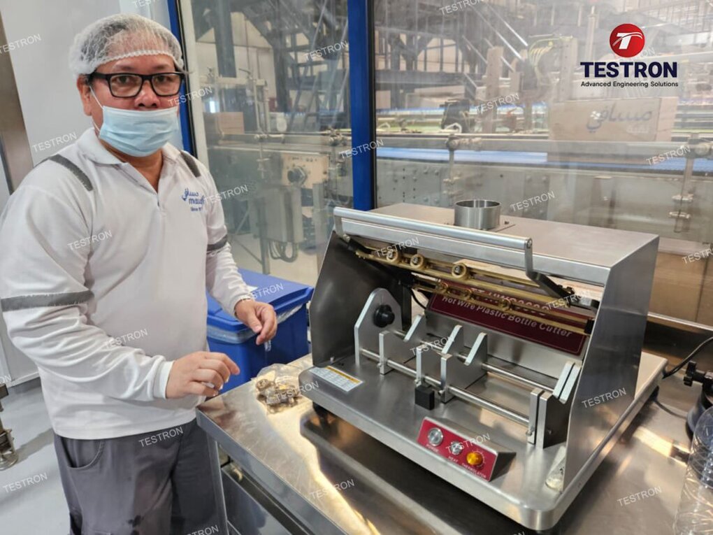 TT-HWC360S Hot Wire Plastic Bottle Cutter with Safety Cover installed at Masafi Co LLC UAE