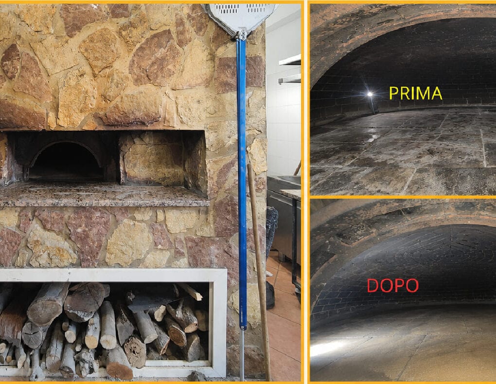 Restauro di un forno a legna in Sicilia - nuovo piano di cottura