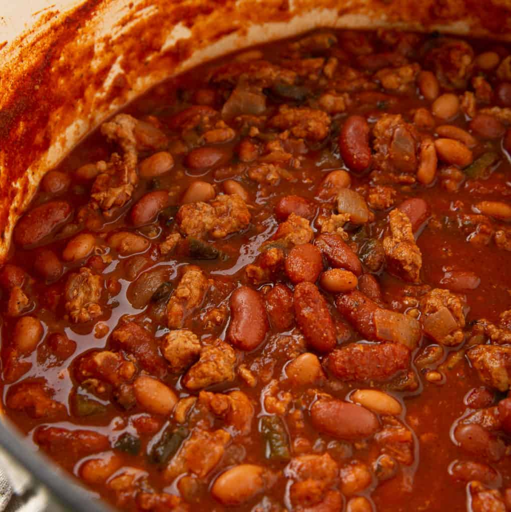 homemade turkey chili