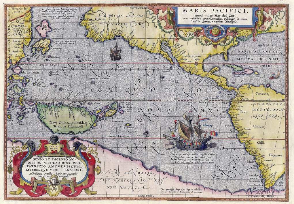Stille Oceaan 1589 Ortelius
