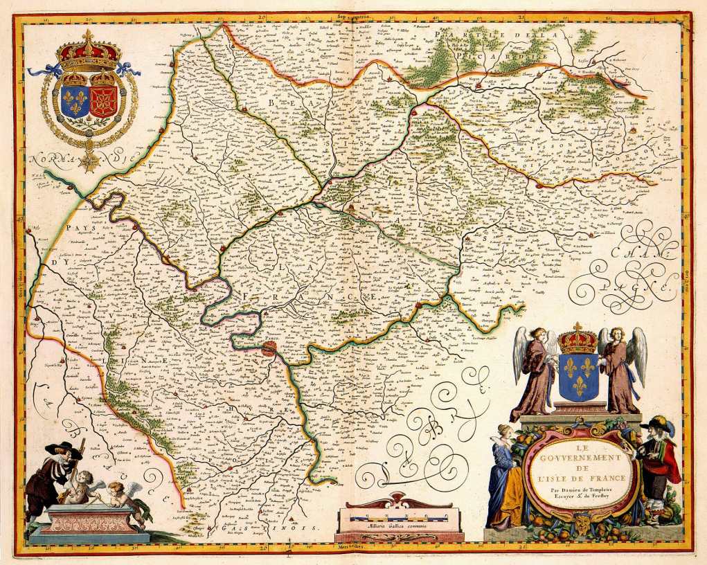 Île-de-France 1635 Blaeu