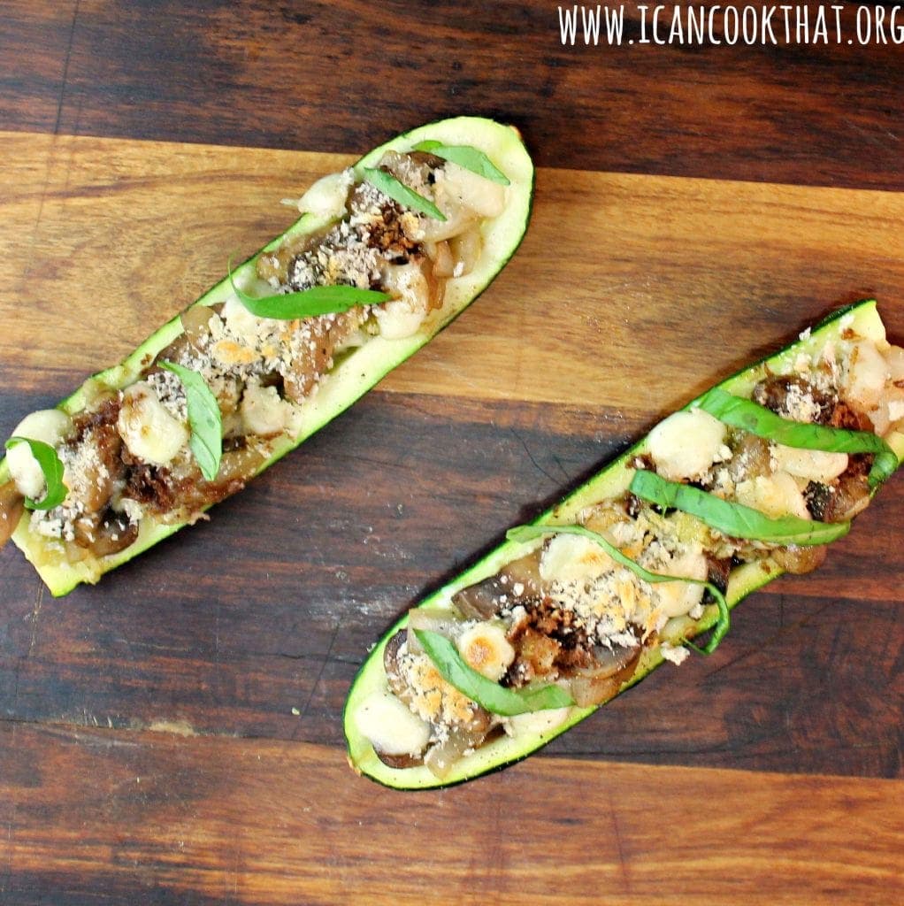 Vegetarian Stuffed Zucchini Boats