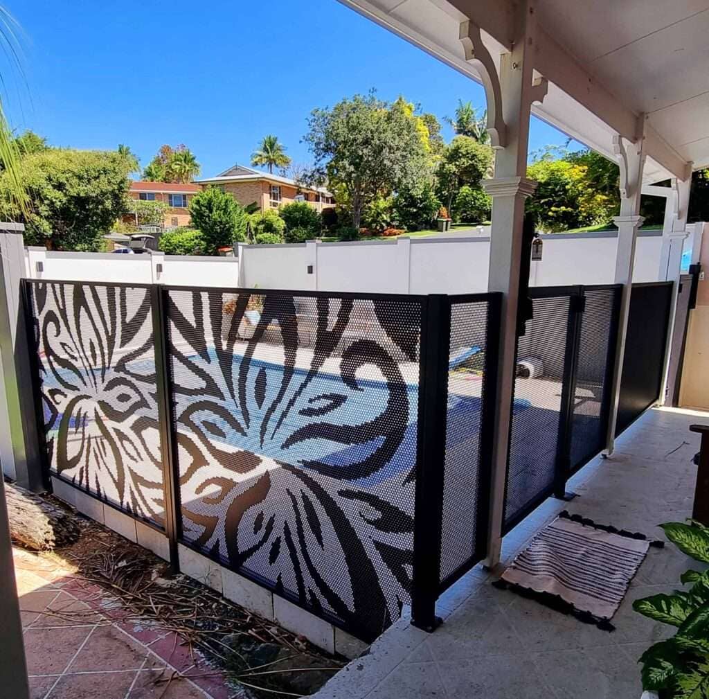 Perforated Aluminium Pool Fence Coffs Harbour - Seaside Fencing Perforated Aluminium Pool Fence Coffs Harbour