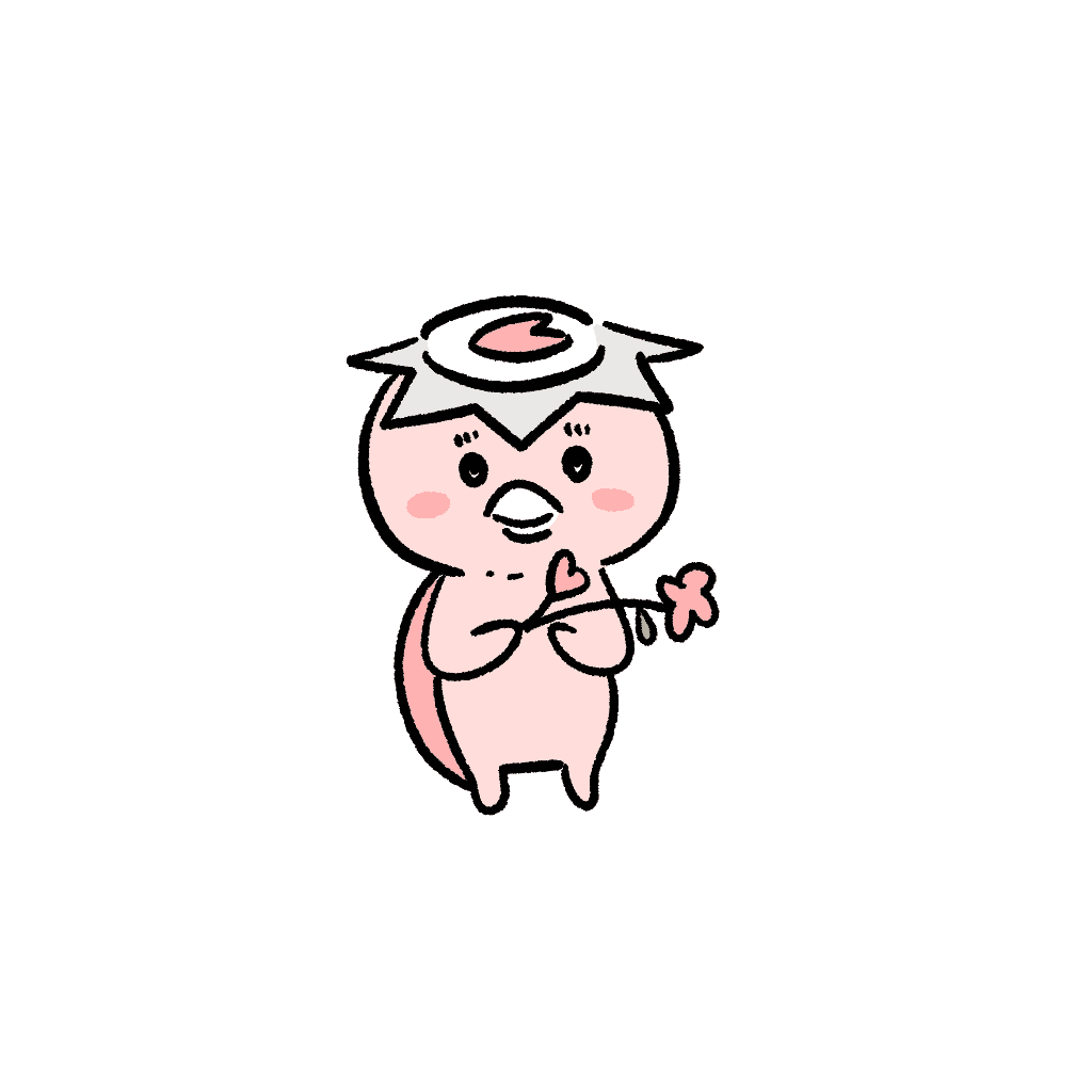 社労士オフィス ココロ咲くココカラのマスコットキャラクターのココロカッパ（立ち姿 その２）