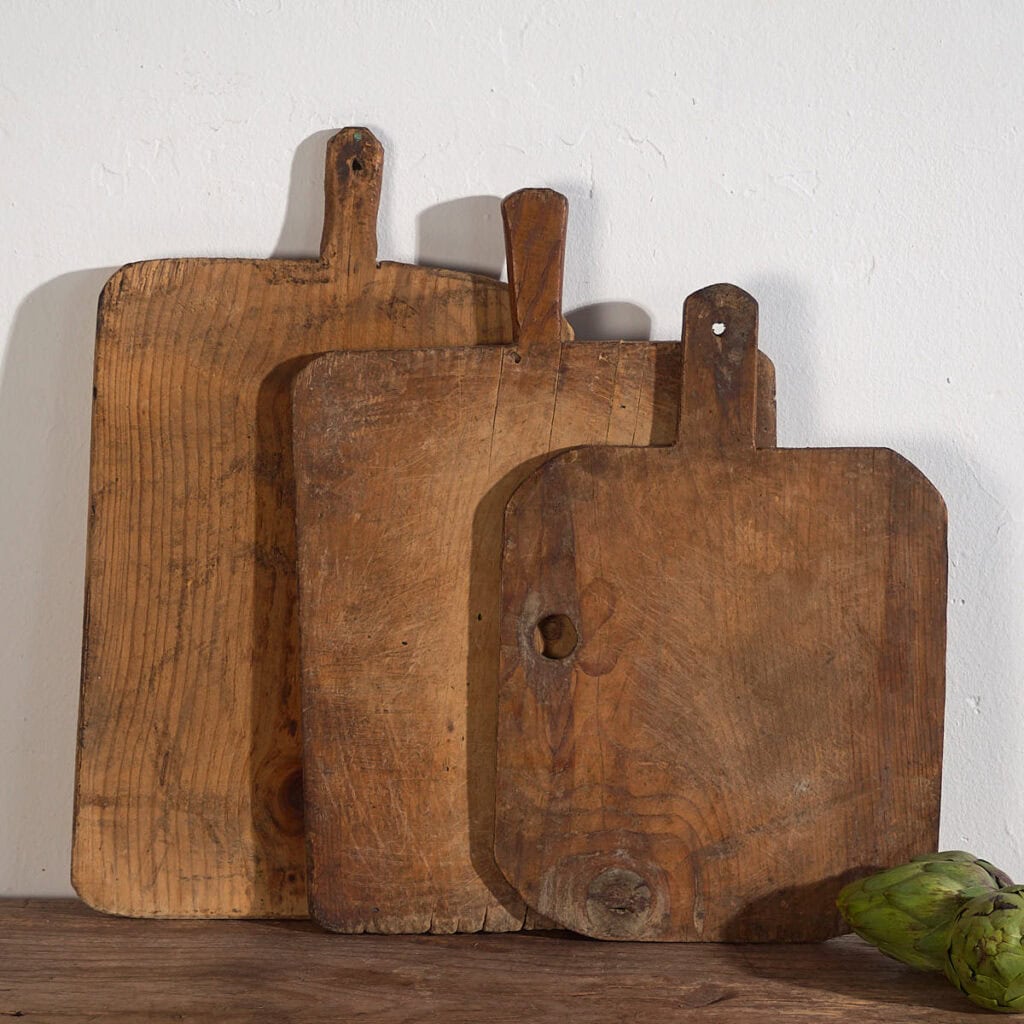 Antique cutting boards (c.1920). Set of 3 pieces #32