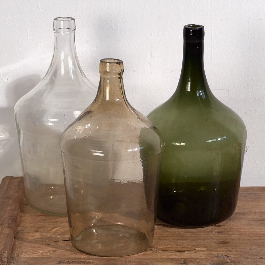 Demijohns anciens (c.1920). Ensemble de 3 pièces #37