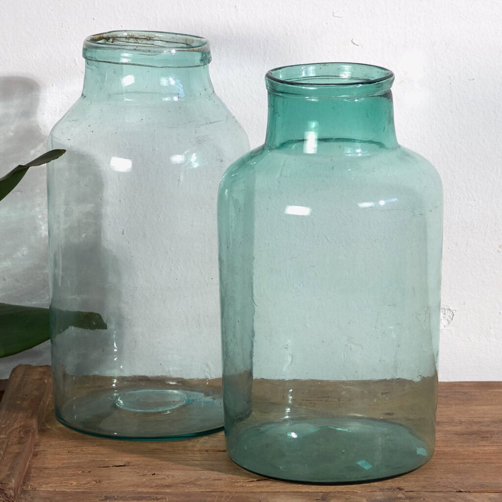 Anciennes jarres en verre (c.1920). Ensemble de 2 pièces #41