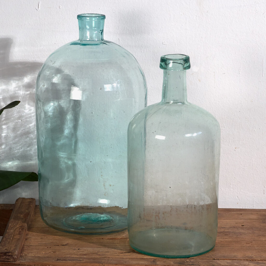 Botellas grandes antiguas (c.1920). Conjunto de 2 piezas #42