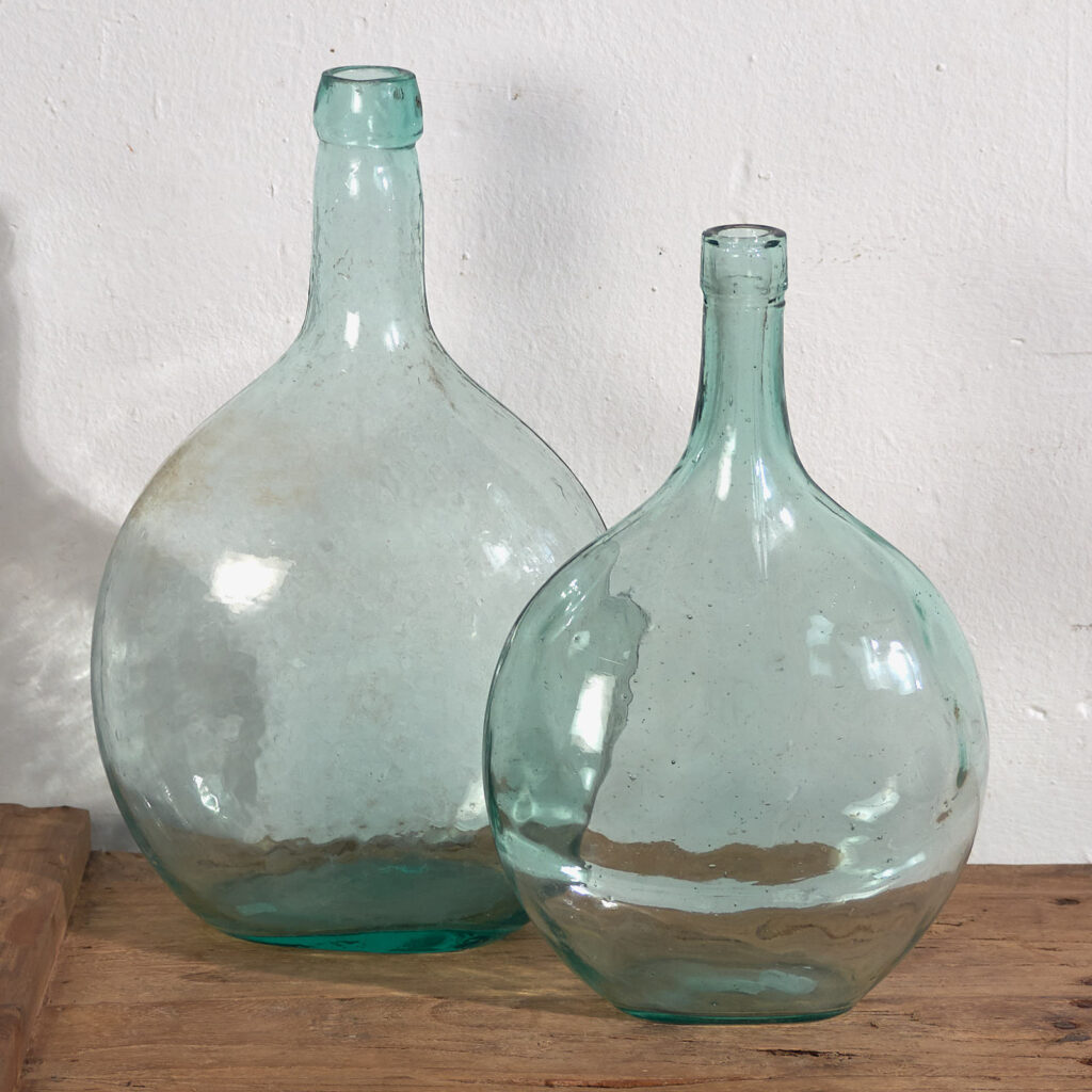 Anciennes damajuanas bleues (c.1920). Ensemble de 2 pièces #47