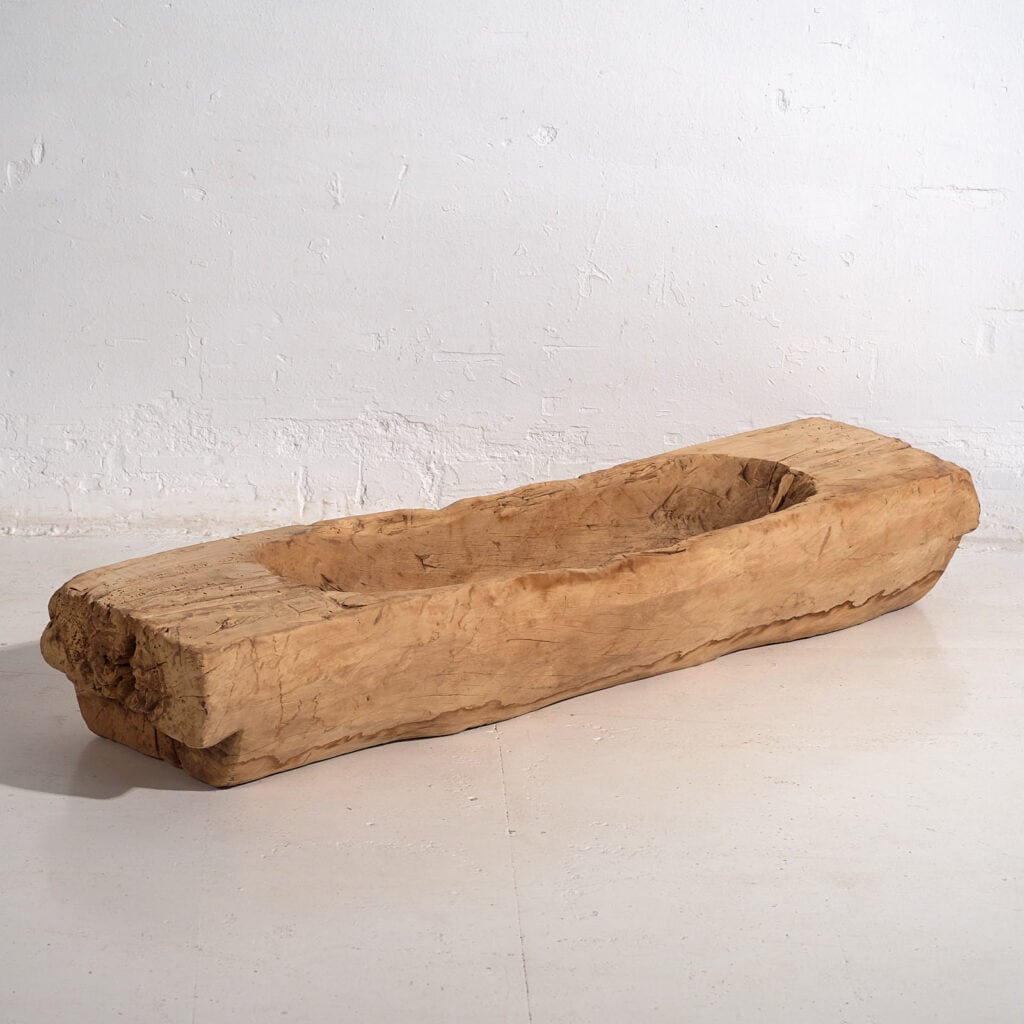 Bandeja grande antigua de estilo primitivo (c.1900) #1