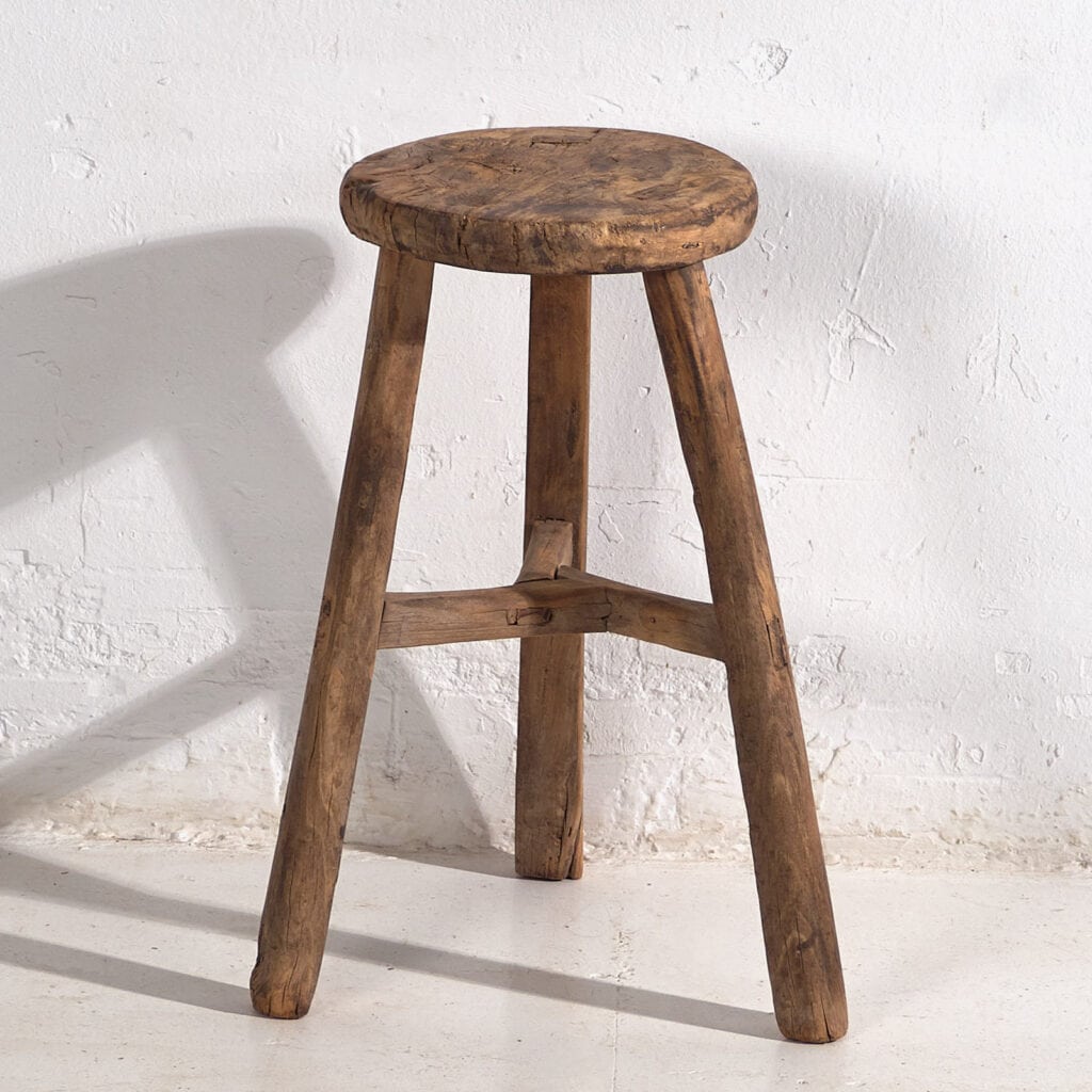 Antique handmade stool (c.1900) #12