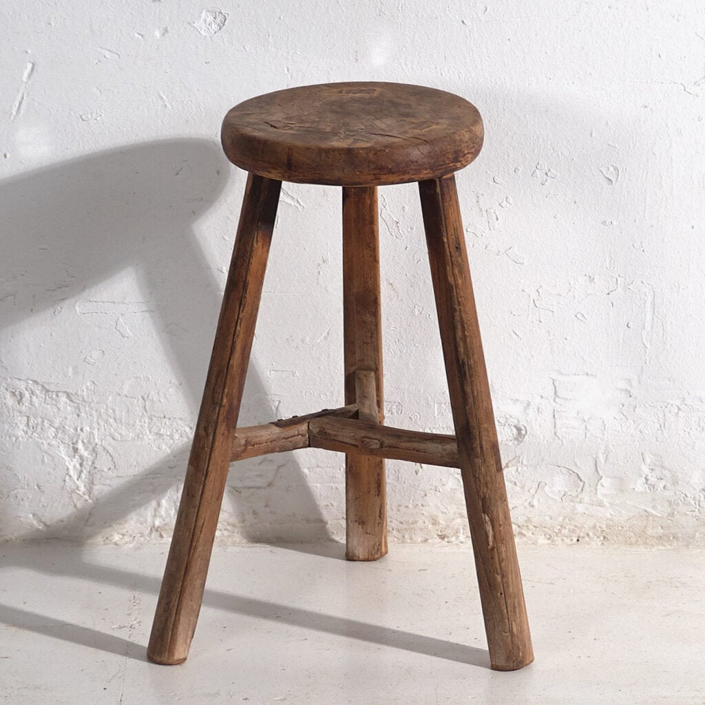 Antique handmade stool (c.1900) #18