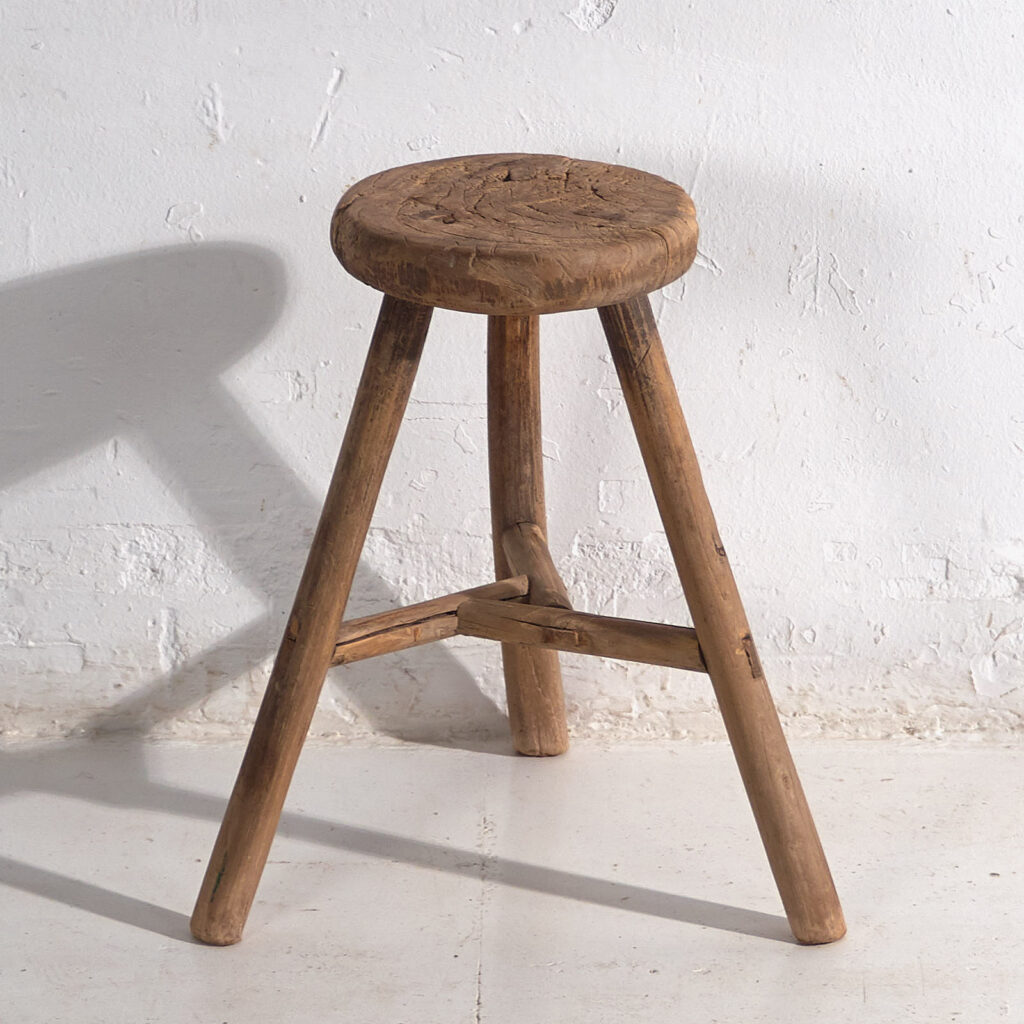 Antique handmade stool (c.1900) #22
