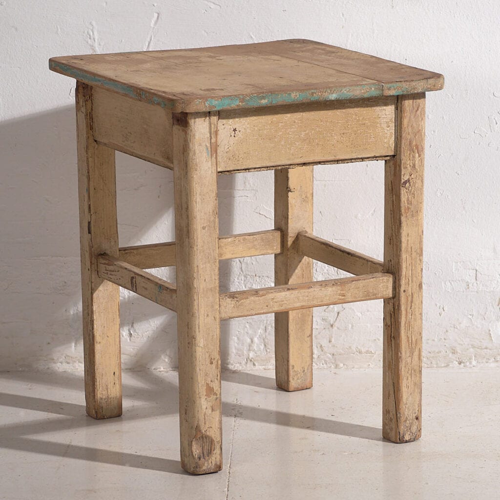 Antique solid wood coffee table (c.1920) #13