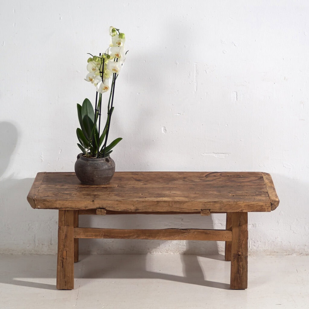 Mesa baja de salón antigua (c.1900) #41