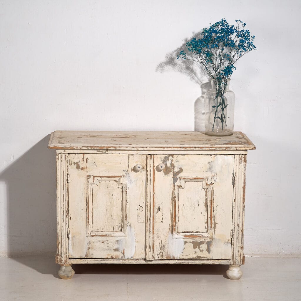 Petite armoire blanche ancienne (c.1900) #48