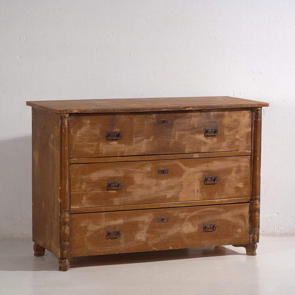 Antique solid wood chest of drawers (c.1920) #60