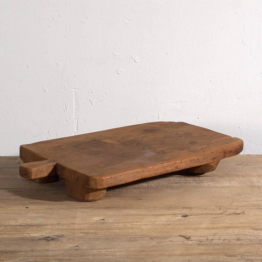 Tabla pequeña antigua de madera maciza (c.1920) #12