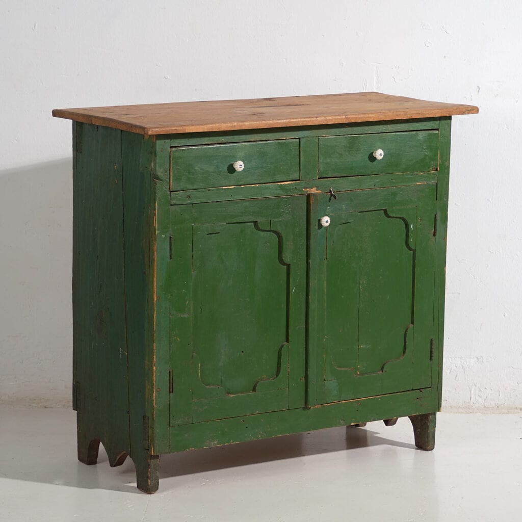 Armario verde antiguo de estilo provenzal francés (c.1920) #5