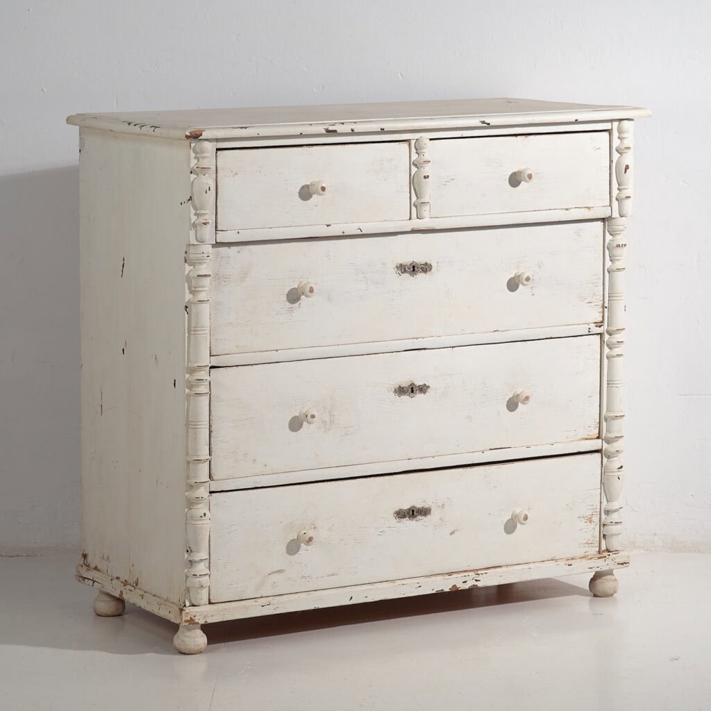 Commode ancienne blanche (c.1920) #47