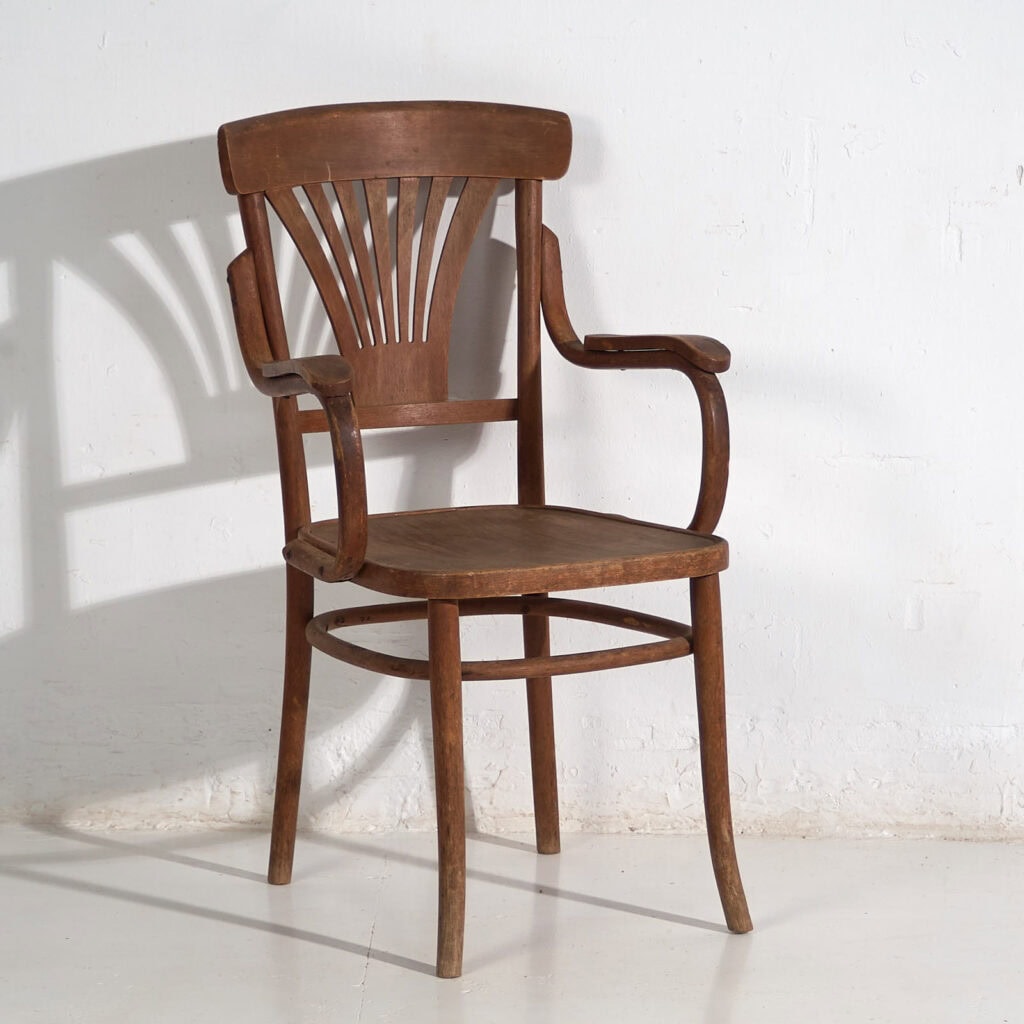 Antique bentwood office chair (c.1920) #6