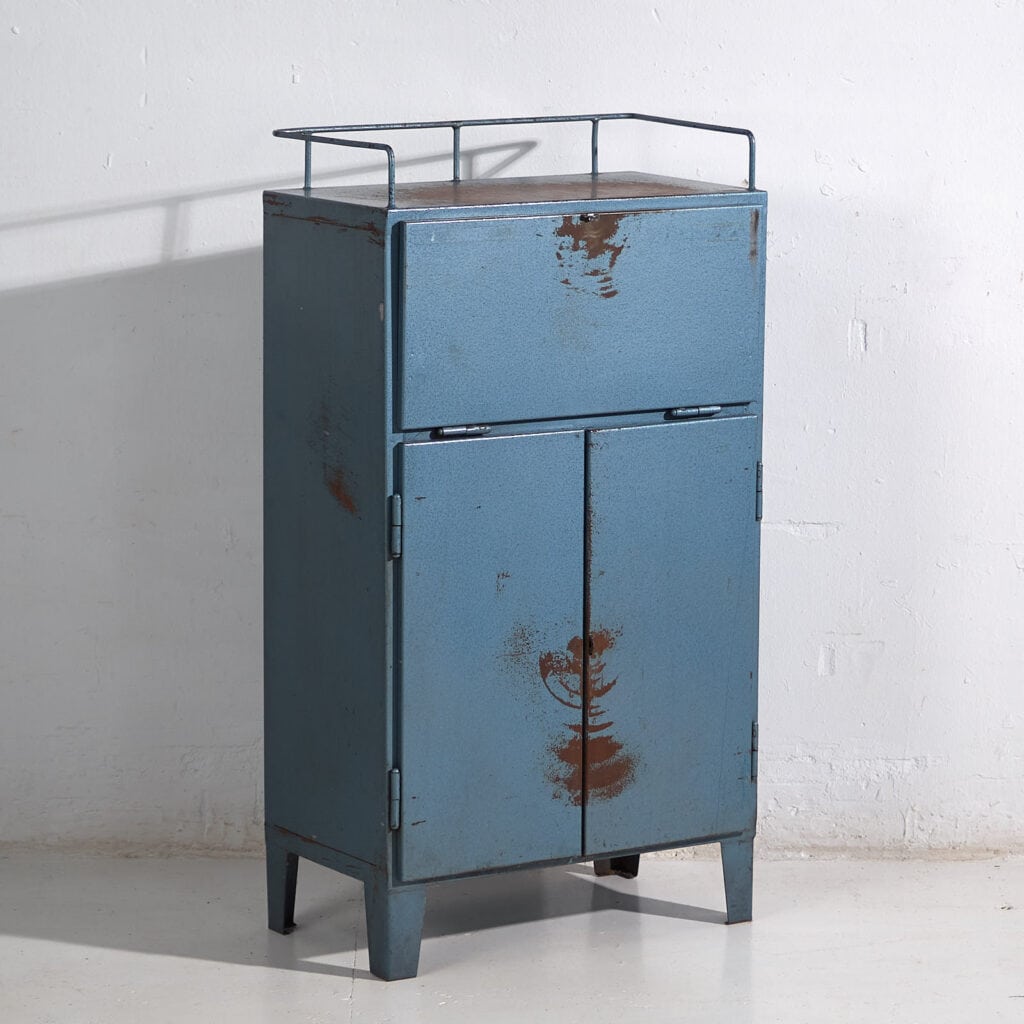 Vintage metal workshop cabinet (c.1950) #2