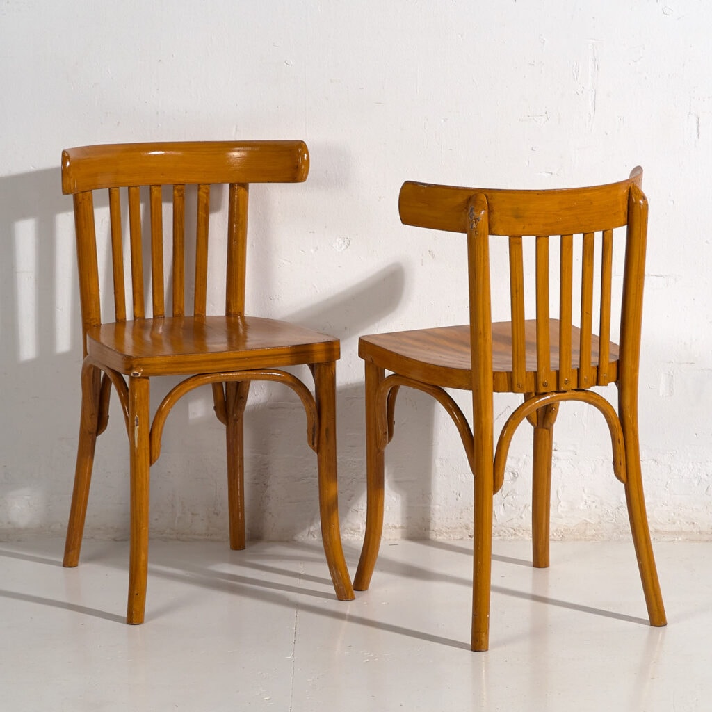 Ensemble de chaises anciennes Bistró (c.1920). Ensemble de 2 pièces #5