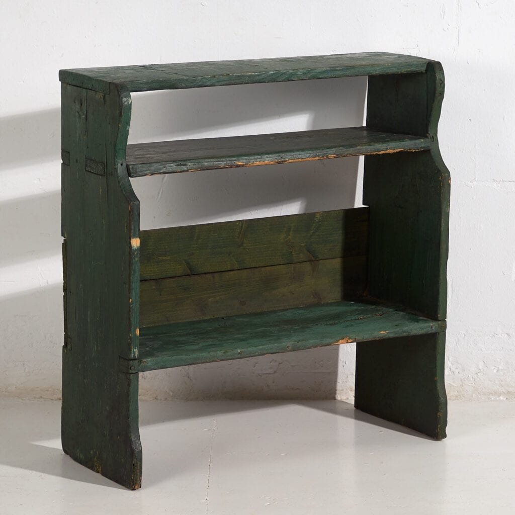 Small green antique bookcase (c.1920) #8