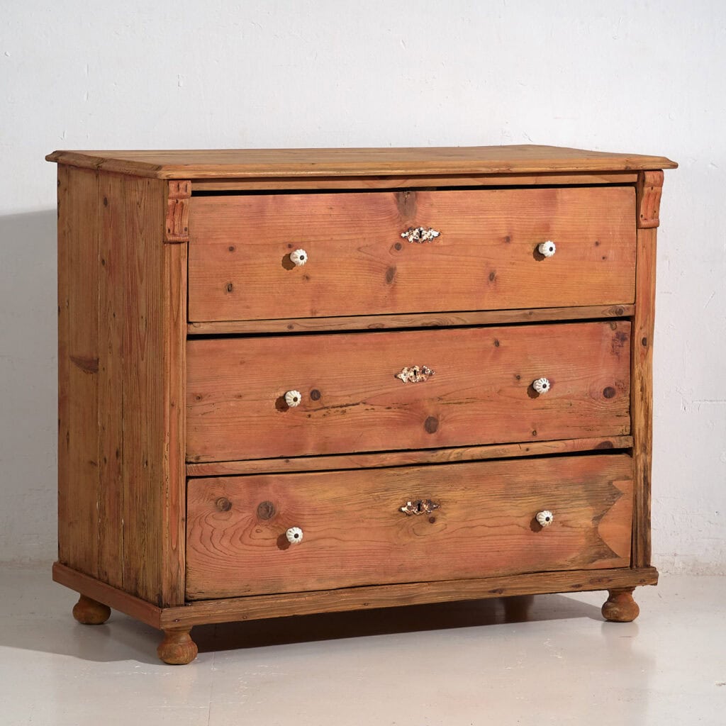 Commode ancienne en bois massif (c.1920) #79